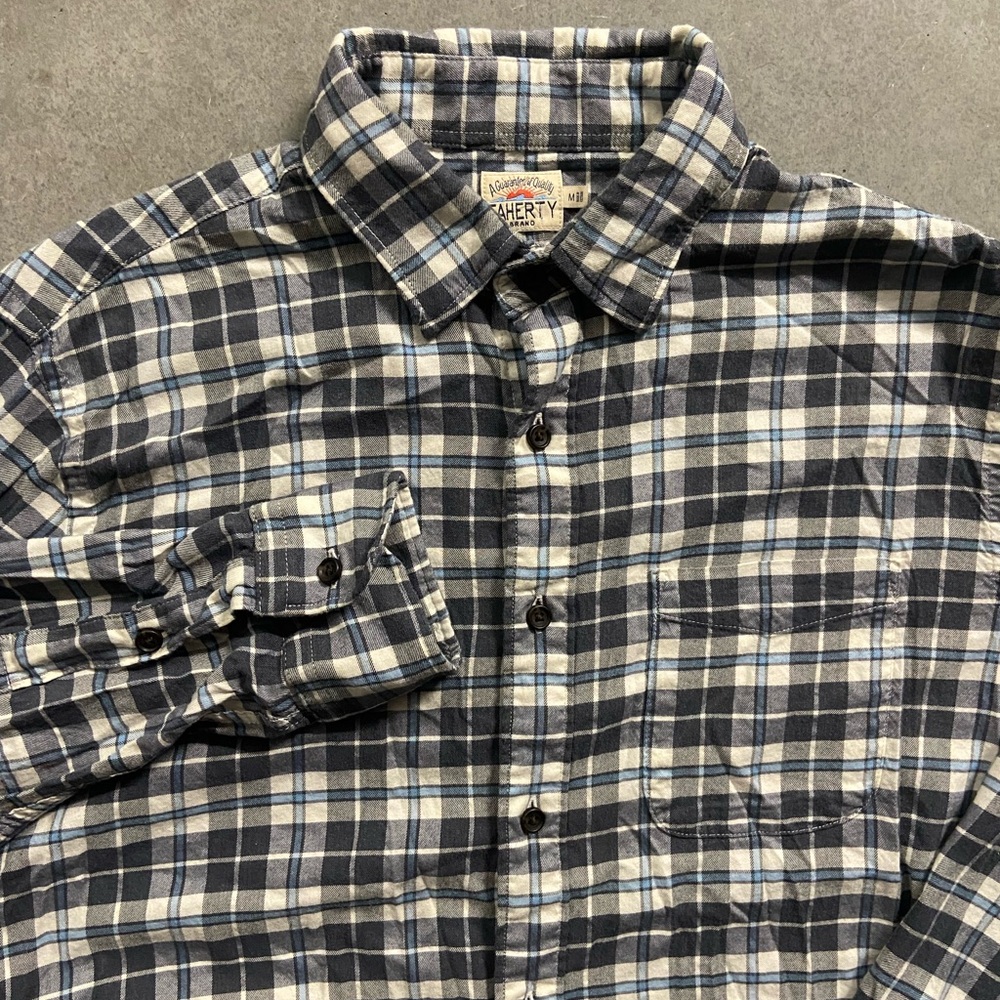 Faherty Men's Plaid Multicolored button up Shirt